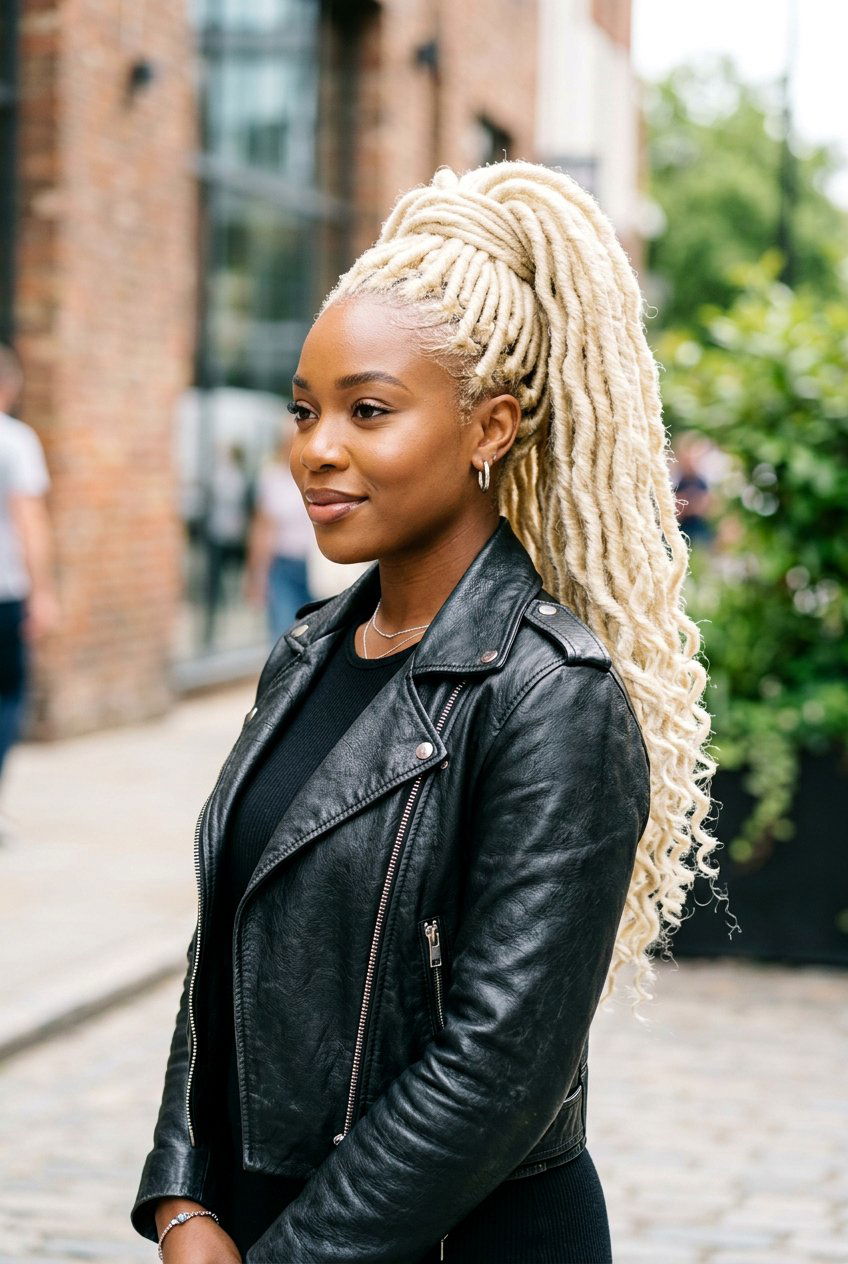 Blonde Soft Loc Ponytail - 20 soft loc ponytail hairstyles - 20 soft loc ponytail hairstyles