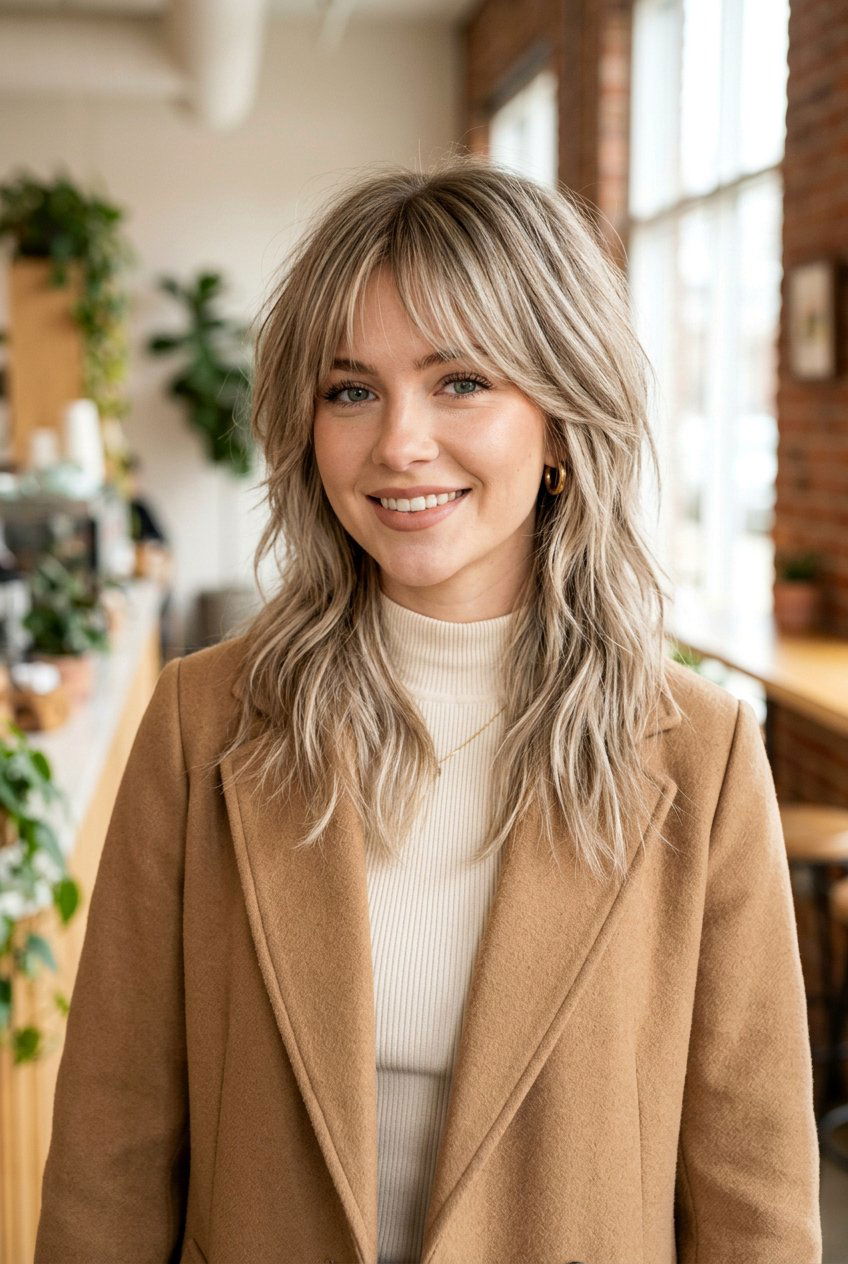 Blonde Textured Wolf Cut - 20 textured wolf cut for straight hair women - 20 textured wolf cut for straight hair women