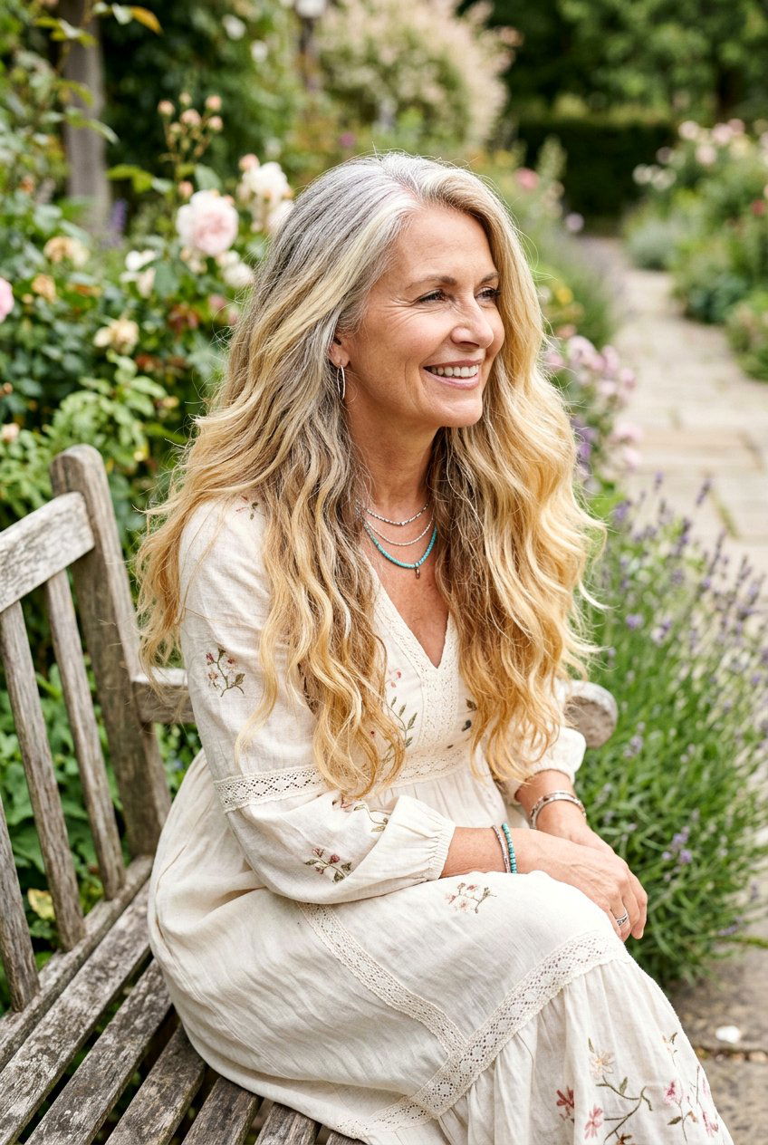 20 Elegant Blonde Gray Blend For Mature Women To Embrace