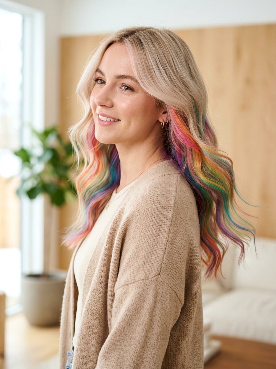 Blonde Veil Prism Hair - 20 prism hair color ideas - 20 prism hair color ideas