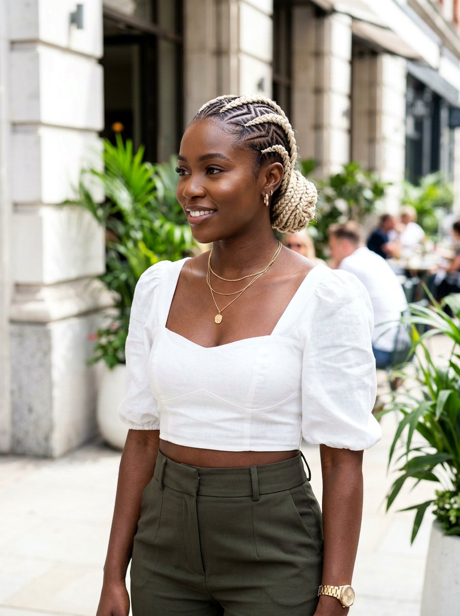 Blonde Zig Zag Cornrows - 20 zig zag cornrow styles - 20 zig zag cornrow styles