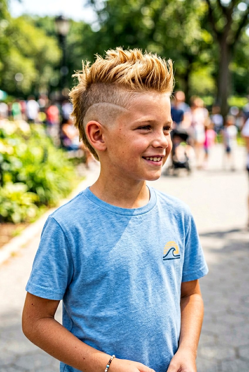 Blonde burst fade mohawk - 20 burst fade mohawk for boys - 20 burst fade mohawk for boys