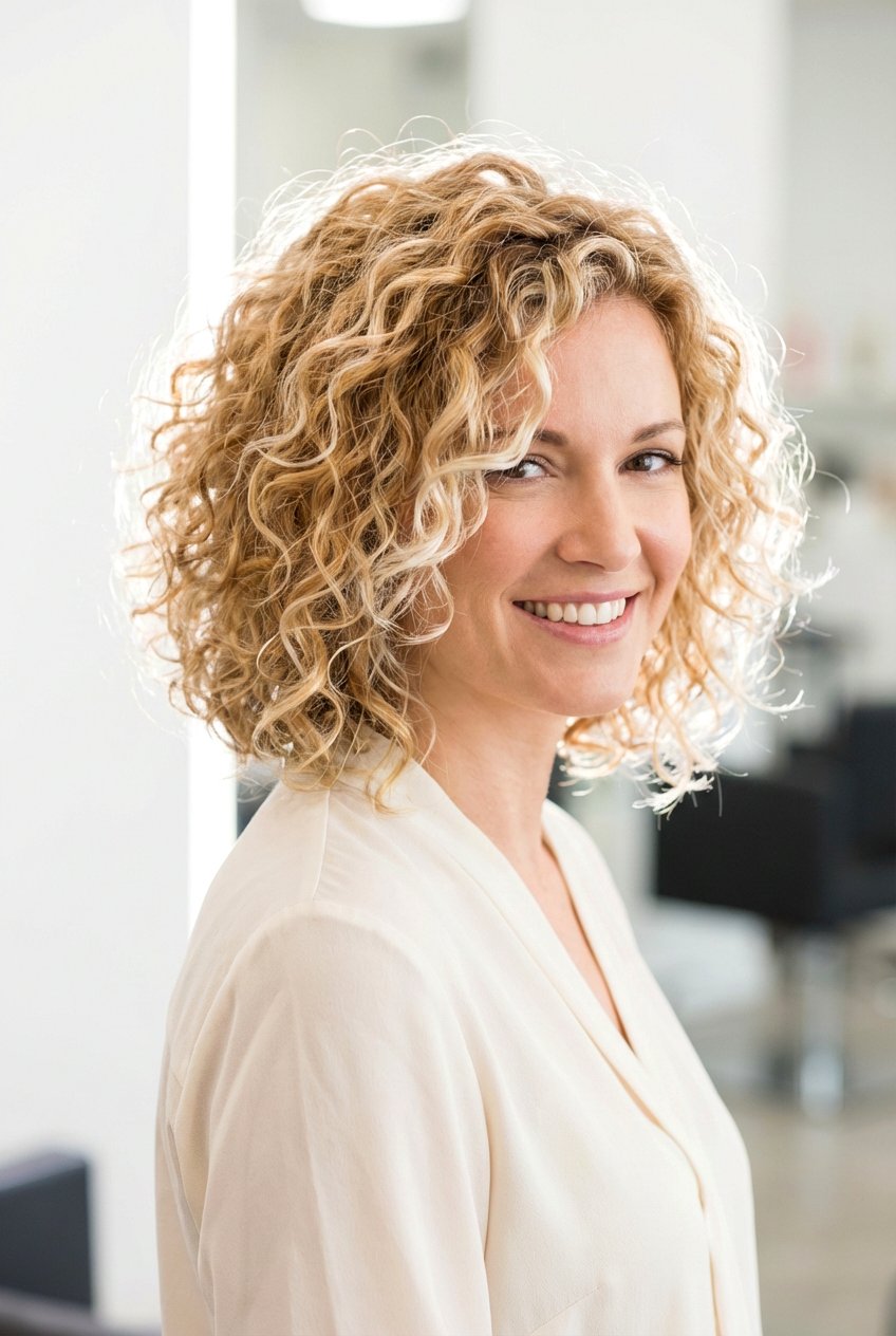 Blonde curly bob - 20 curly bob hairstyles - 20 curly bob hairstyles