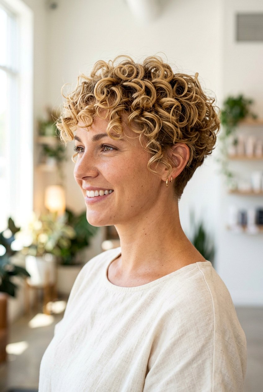 Blonde curly pixie cut - 20 curly pixie haircut - 20 curly pixie haircut