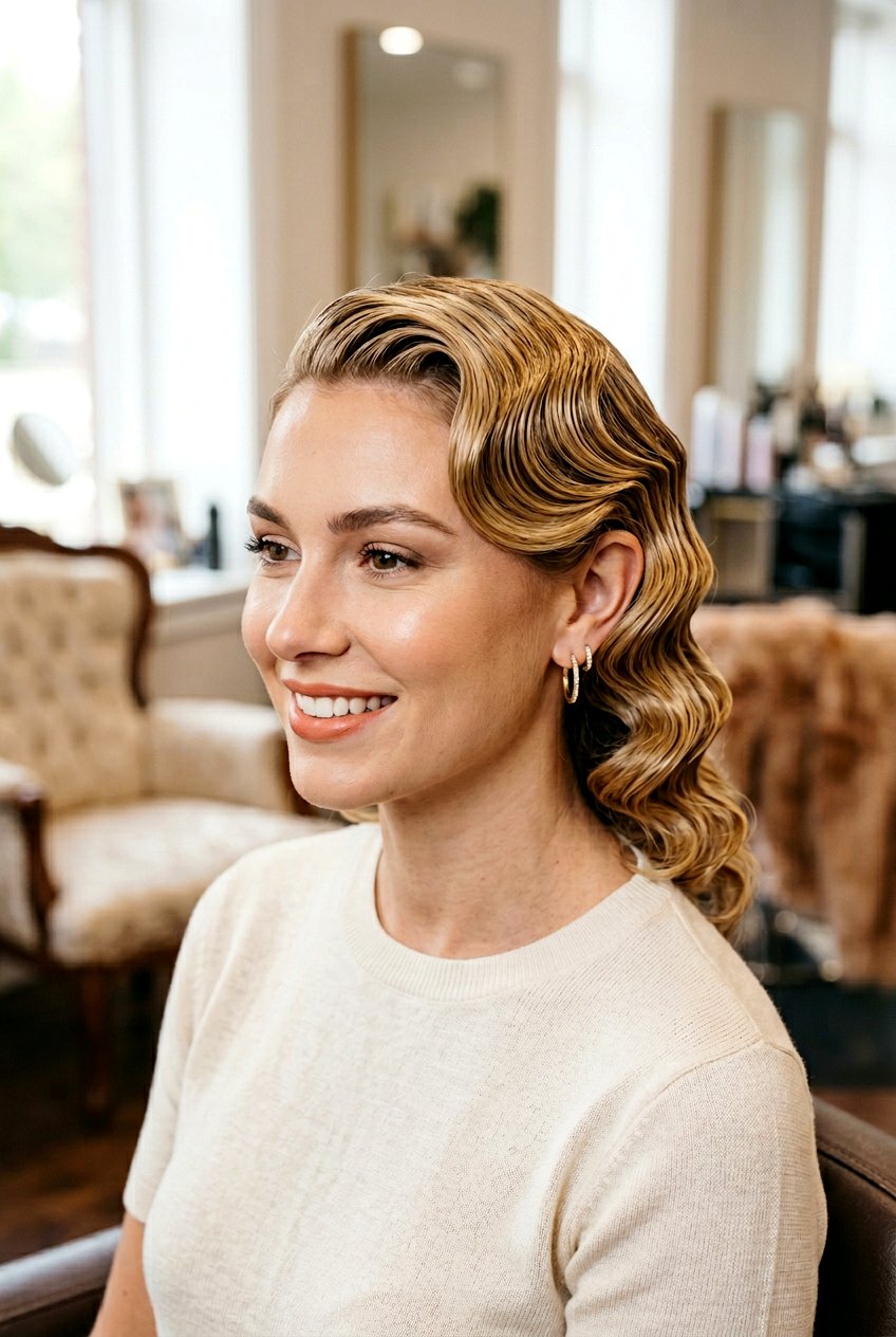 Blonde finger waves - 20 1920s finger wave hair - 20 1920s finger wave hair