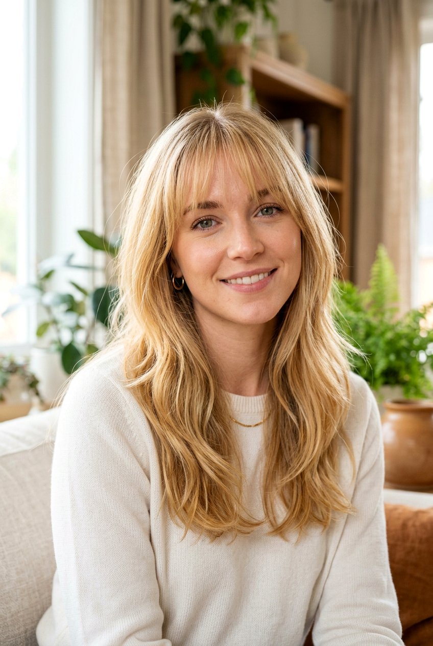 Blonde hair with see through bangs - 20 see through bangs - 20 see through bangs