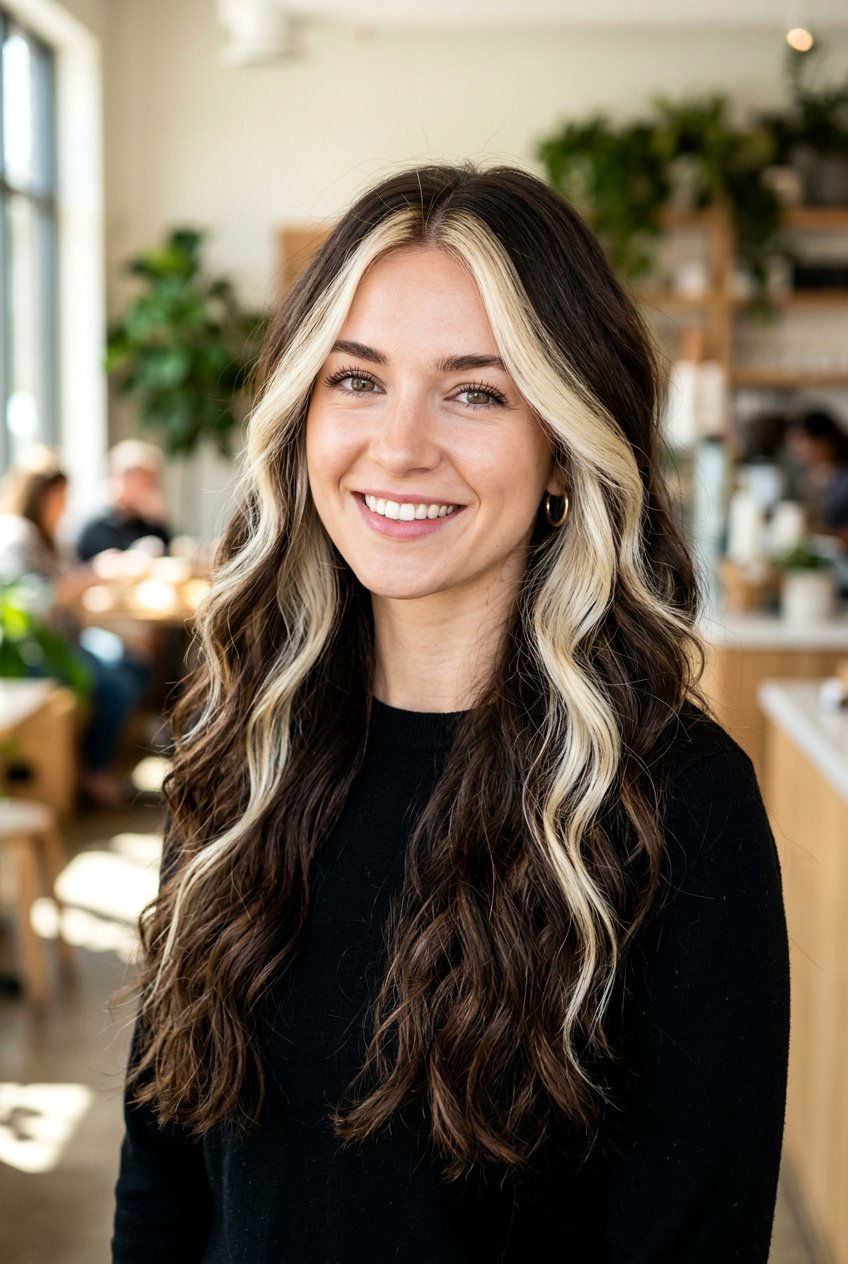 Blonde halo on brunette hair - 20 halo highlights hair - 20 halo highlights hair