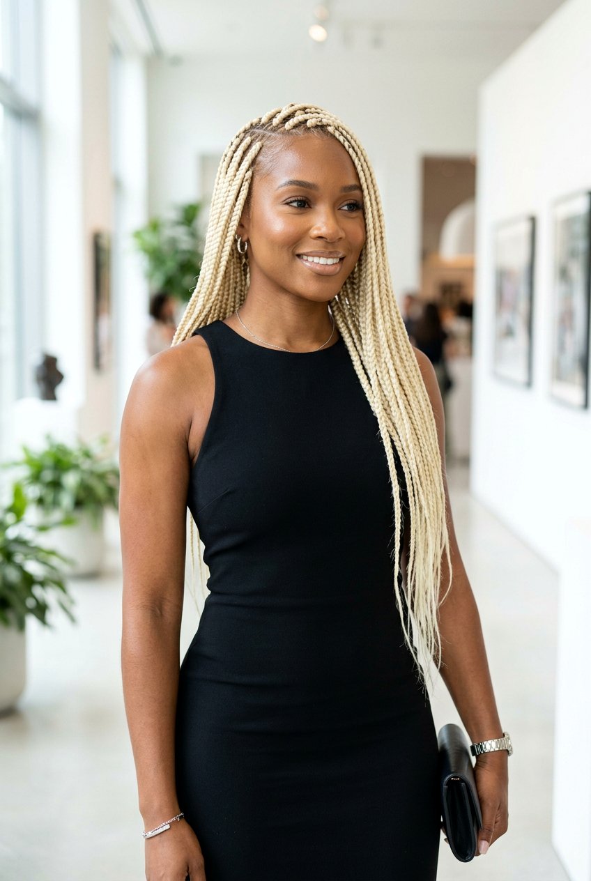Blonde medium box braids - 20 medium box braids hairstyles - 20 medium box braids hairstyles
