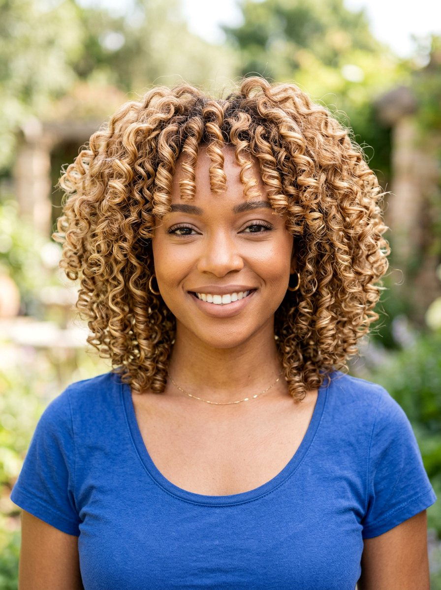 Blonde rod set bob - 20 rod set bob hairstyle - 20 rod set bob hairstyle