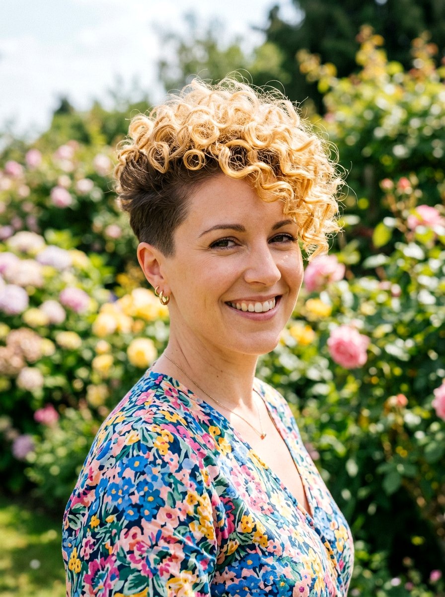 Blonde tapered cut - 20 wash and go tapered cut - 20 wash and go tapered cut