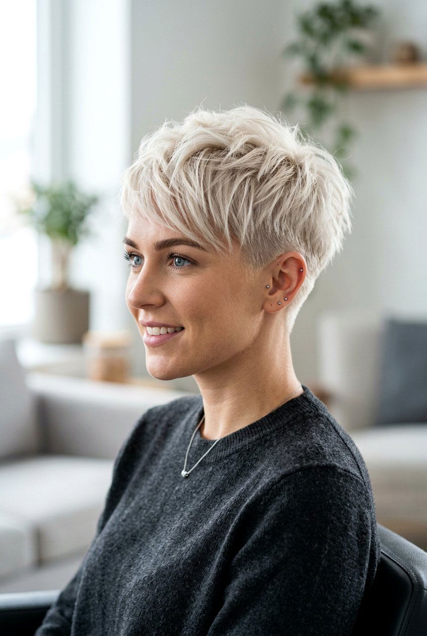 Blonde tapered pixie cut - 20 tapered pixie cut - 20 tapered pixie cut