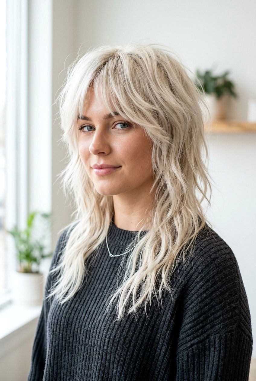 Blonde wolf cut - 20 wolf cut for women - 20 wolf cut for women