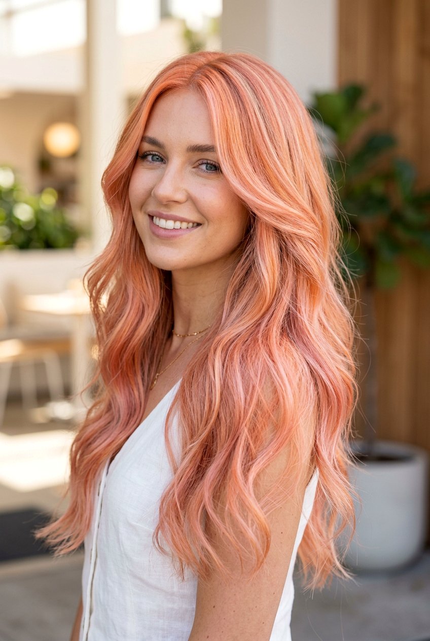 Blorange Peach Blonde - 20 soft peach blonde hair - 20 soft peach blonde hair