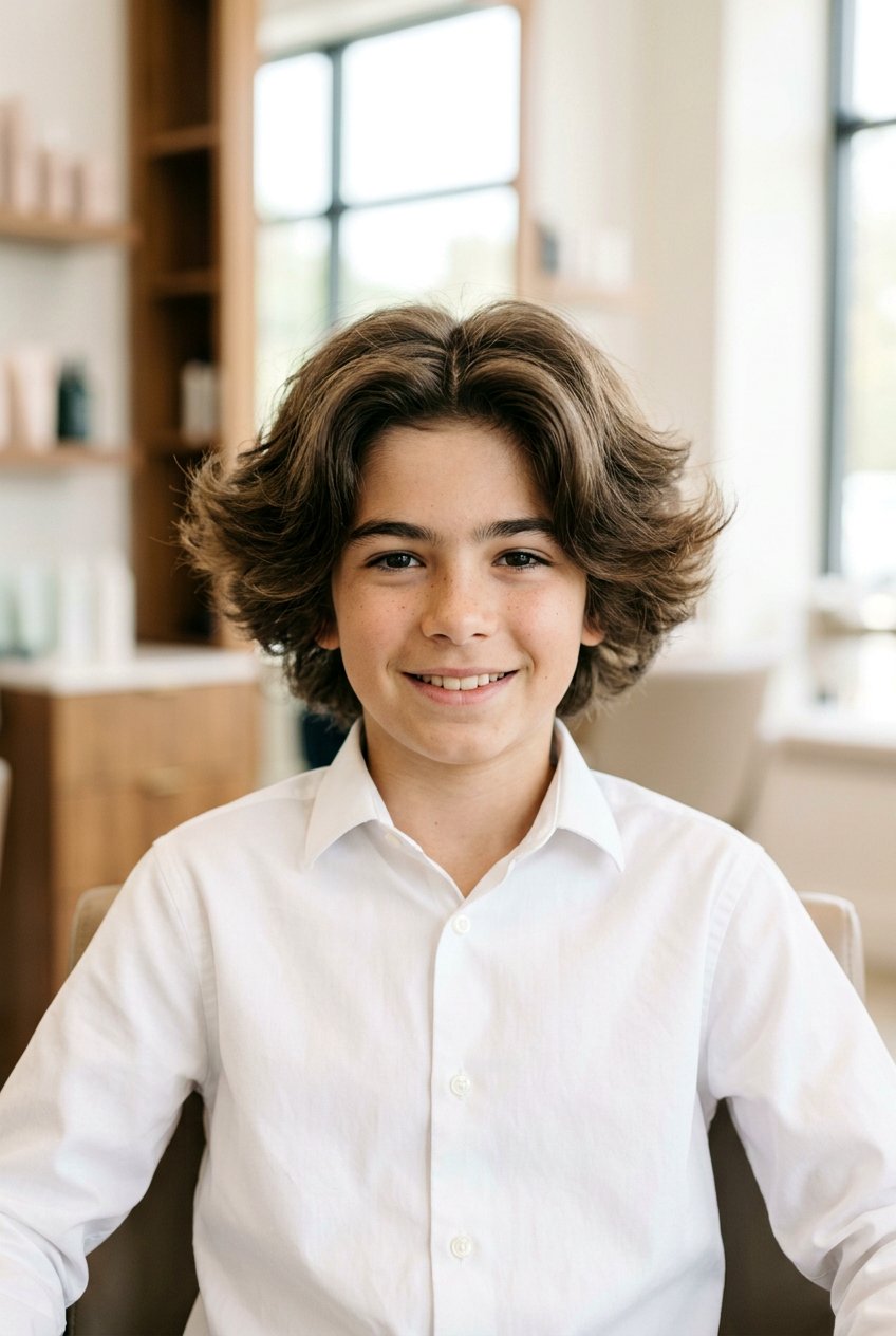 Blowout Middle Part - 20 fluffy middle part haircut for boys - 20 fluffy middle part haircut for boys