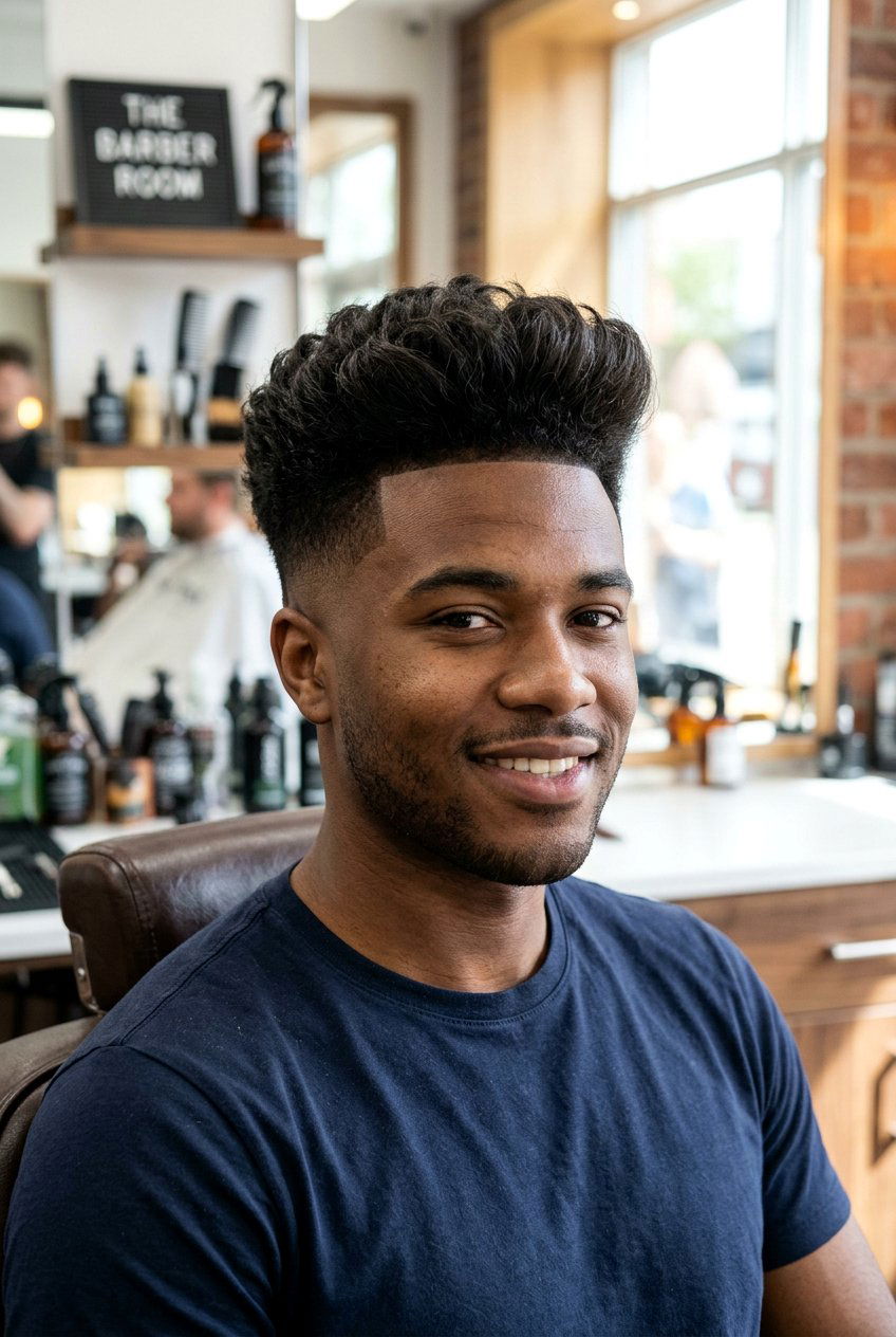 Blowout Taper Fade - 20 taper fade haircut - 20 taper fade haircut