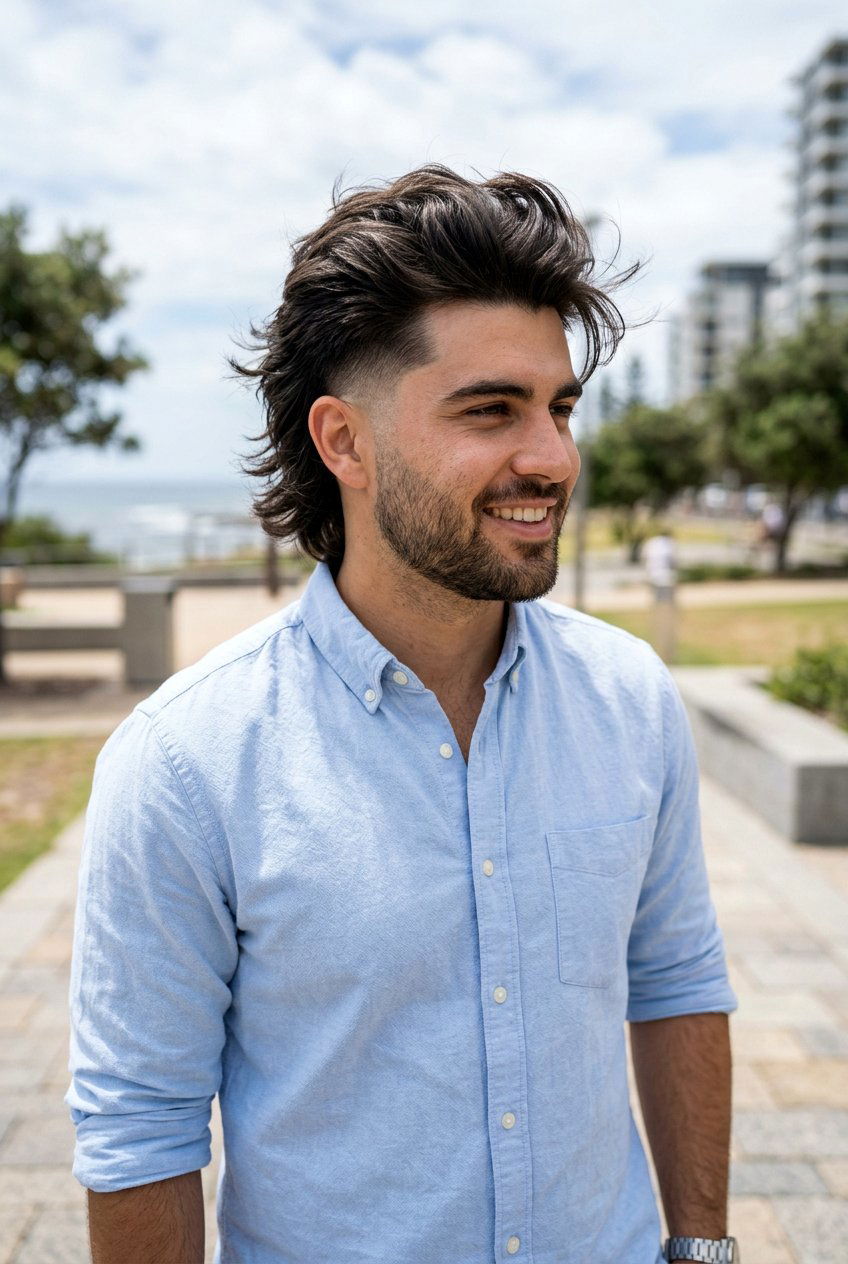 Blowout Taper Mullet - 20 taper mullet for thick hair men - 20 taper mullet for thick hair men