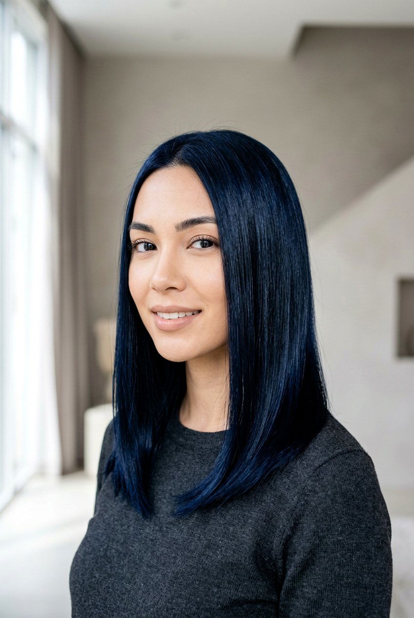 Blue Black Hair - 20 salon hair color ideas - 20 salon hair color ideas
