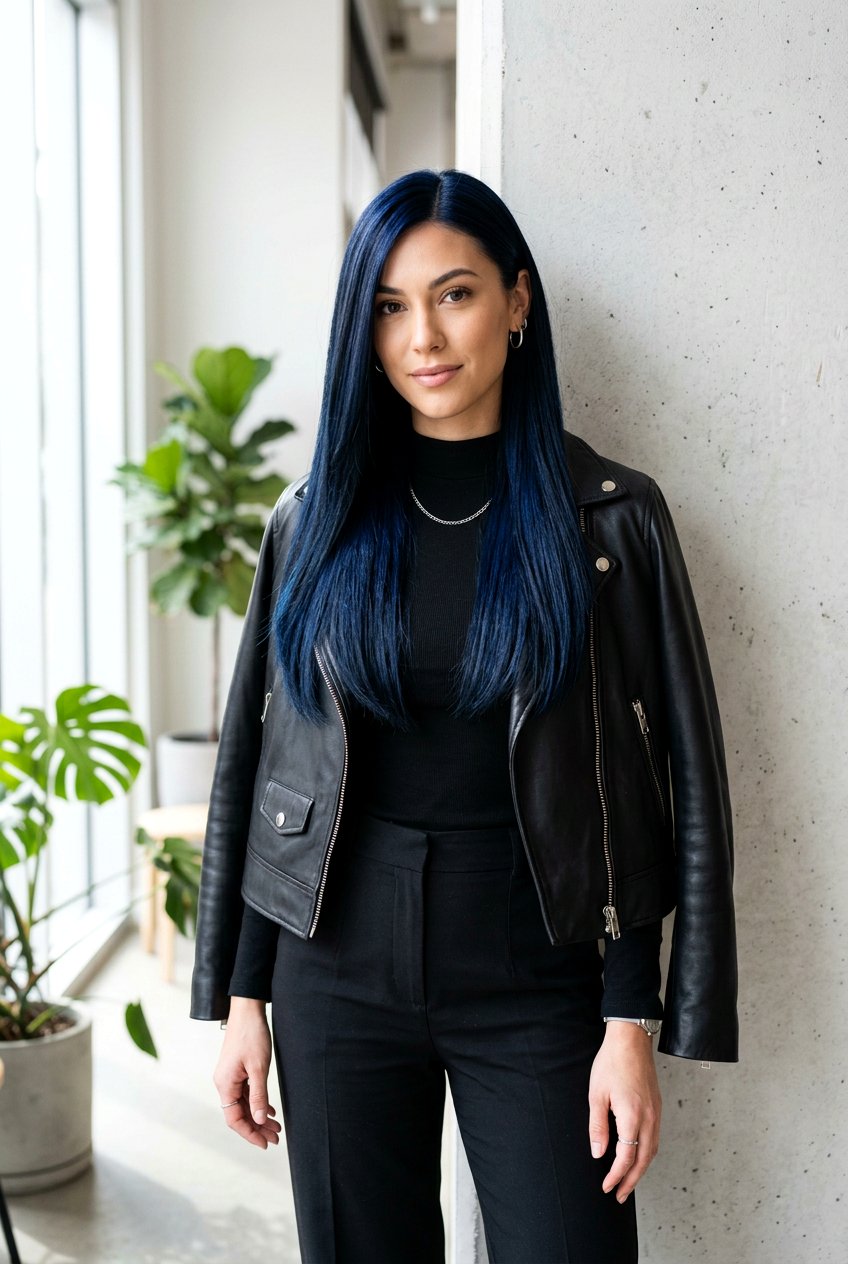 Blue Black Hair Color - 20 hair color ideas for cool undertones - 20 hair color ideas for cool undertones