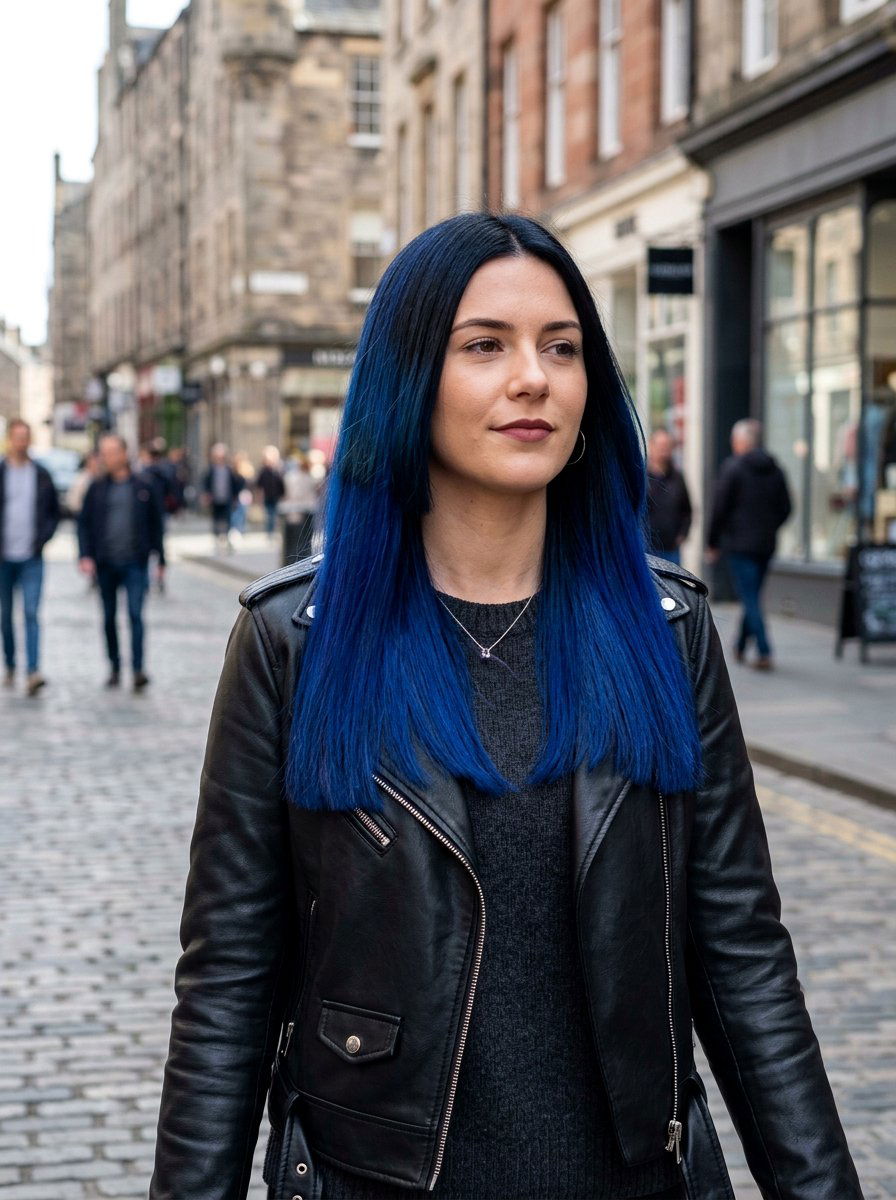 Blue Black Ombre Hair Color - 20 winter blue black hair color - 20 winter blue black hair color