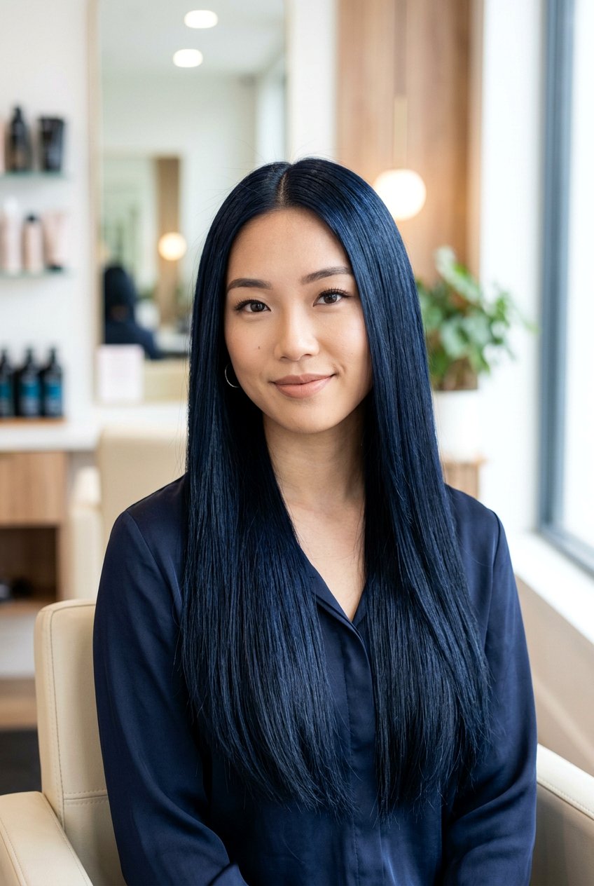 Blue black hair - 20 natural black hair color ideas - 20 natural black hair color ideas