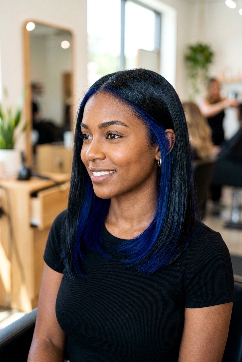 Blue underlayer dark hair - 20 underlayer hair color ideas - 20 underlayer hair color ideas