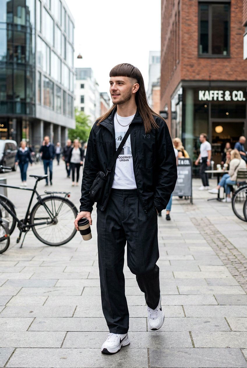 Blunt Bangs Modern Mullet - 20 modern mullet for straight hair - 20 modern mullet for straight hair