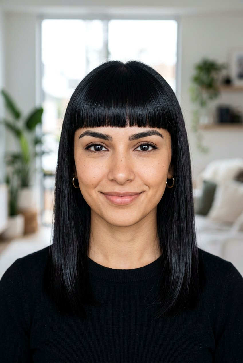 Blunt Bangs Oval Face - 20 bangs for oval face - 20 bangs for oval face