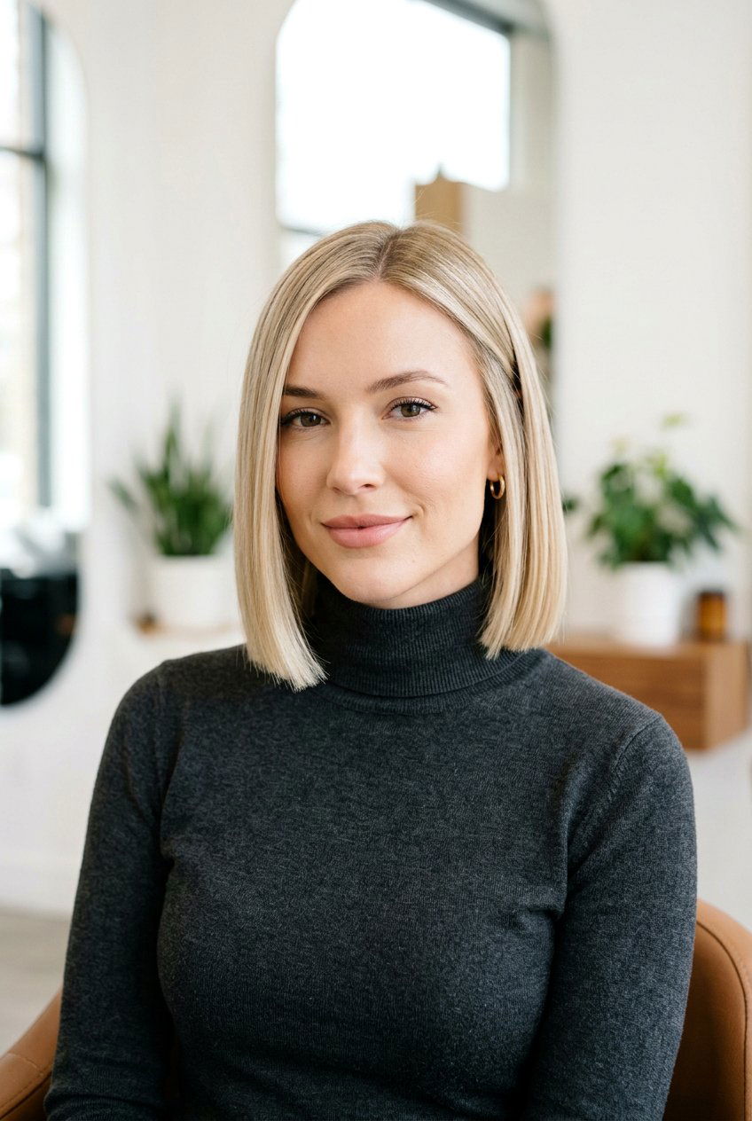 Blunt Bob Cut - 20 hairstyles for straight hair - 20 hairstyles for straight hair