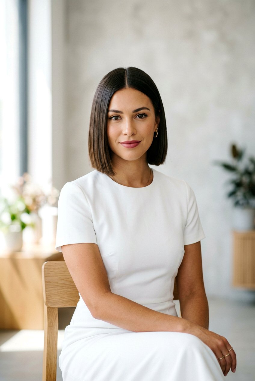 Blunt Bob For Postpartum Hair Thickness - 20 hairstyle to hide postpartum regrowth - 20 hairstyle to hide postpartum regrowth