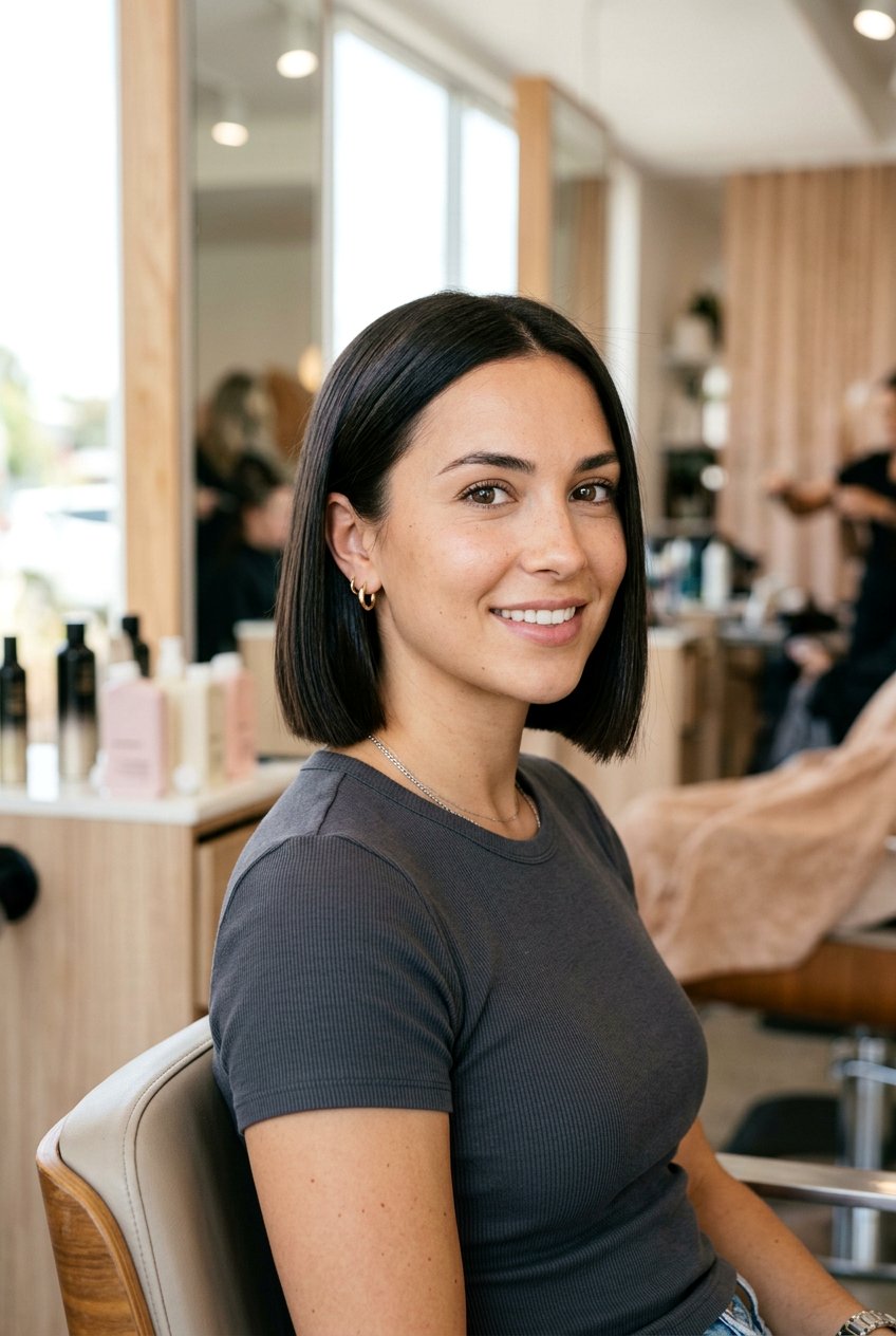 Blunt Bob Haircut - 20 short haircuts for fine hair - 20 short haircuts for fine hair