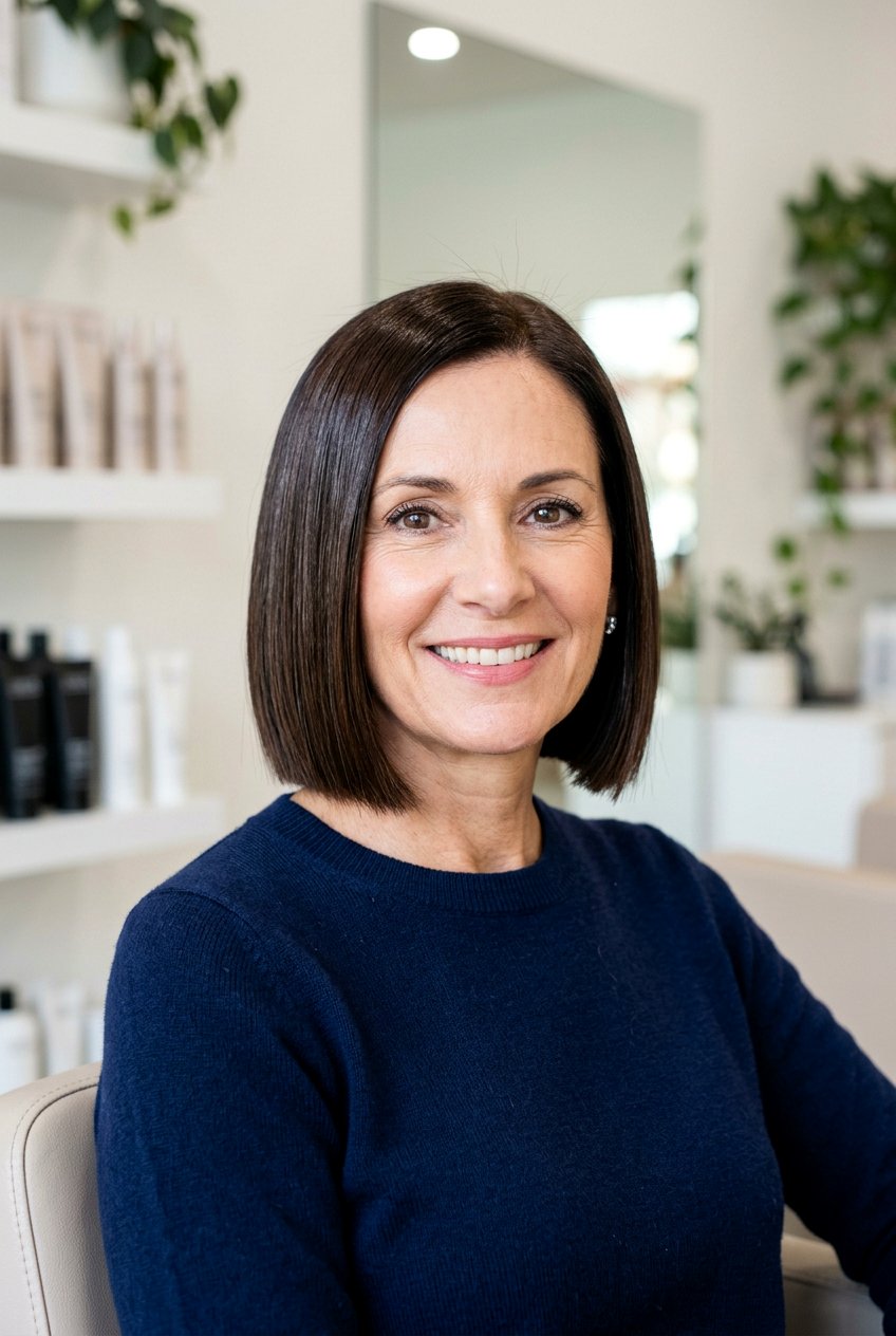 Blunt Bob Haircut - 20 short hairstyles for women over 50 - 20 short hairstyles for women over 50