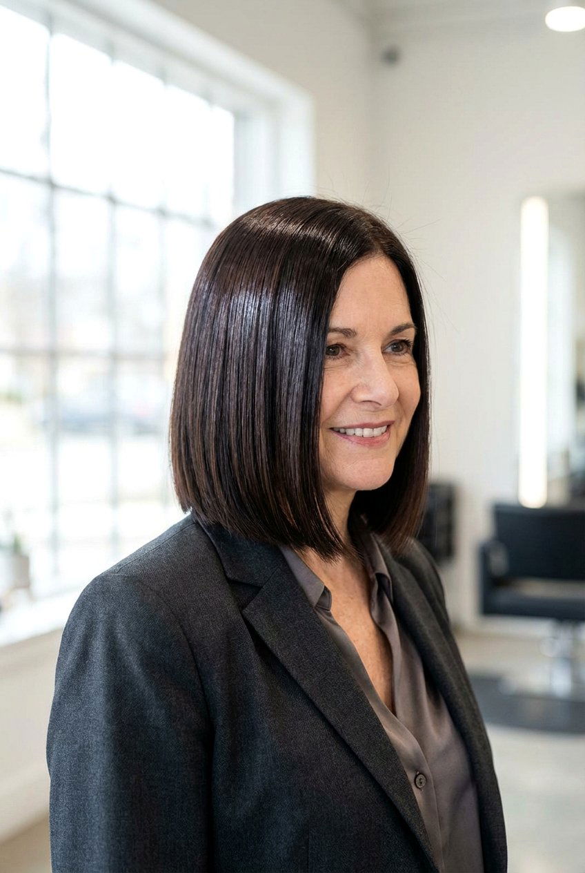 Blunt Bob Haircut - 20 best haircuts for women over 50 - 20 best haircuts for women over 50