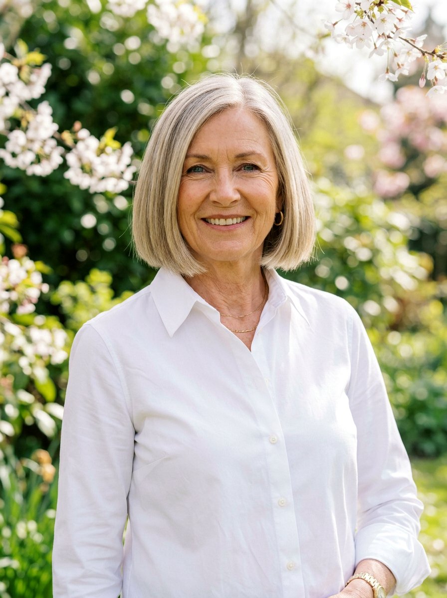 Blunt Bob Haircut - 20 elegant bob haircut for mature women - 20 elegant bob haircut for mature women