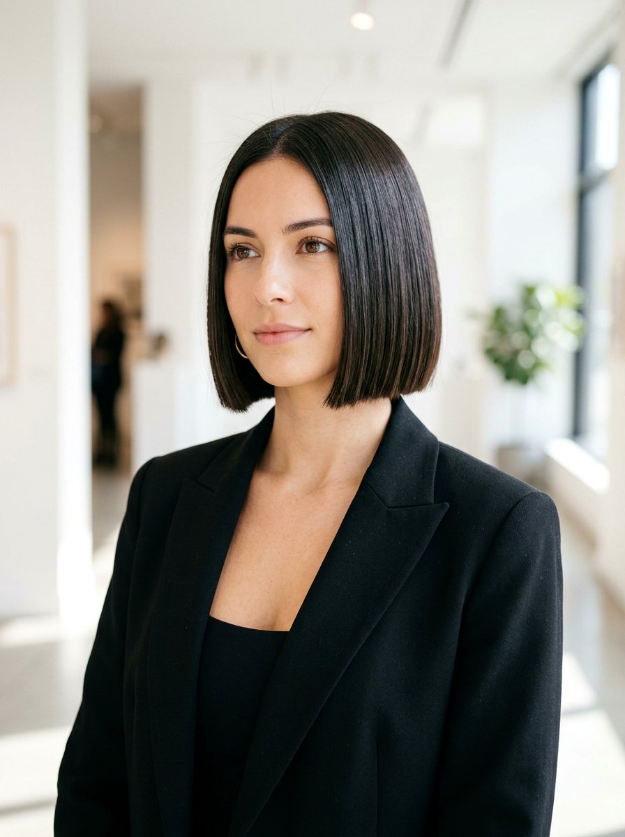 Blunt Bob Haircut - 20 haircut to fix shelf layers - 20 haircut to fix shelf layers