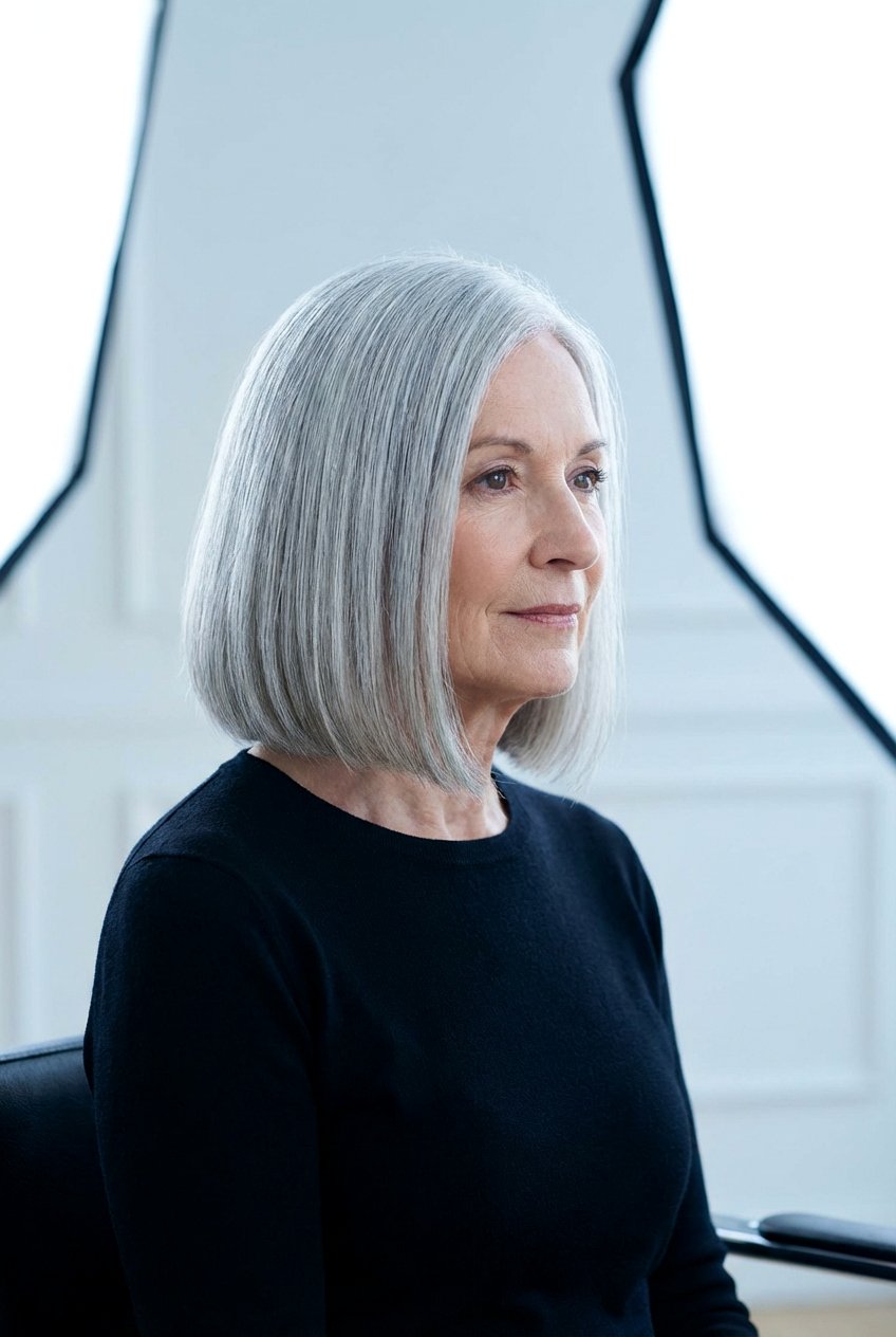 Blunt Bob Haircut - 20 classy bob haircuts for older women - 20 classy bob haircuts for older women