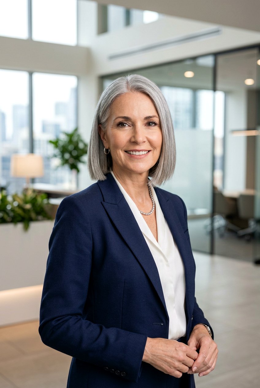 Blunt Bob Naturally Gray Hair - 20 hairstyles for women with naturally gray hair - 20 hairstyles for women with naturally gray hair