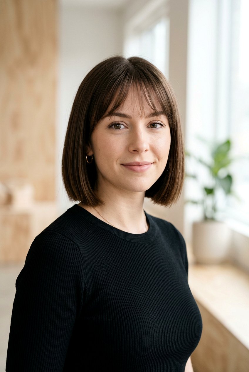 Blunt Bob Soft Fringe - 20 hairstyles for heart shaped faces - 20 hairstyles for heart shaped faces