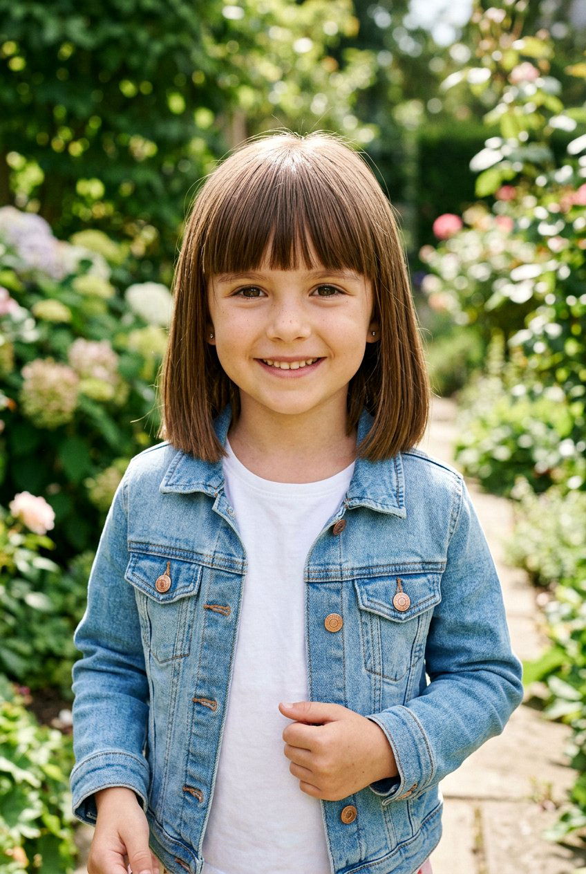 20 Shoulder Length Haircut for Little Girls: Cute & Playful