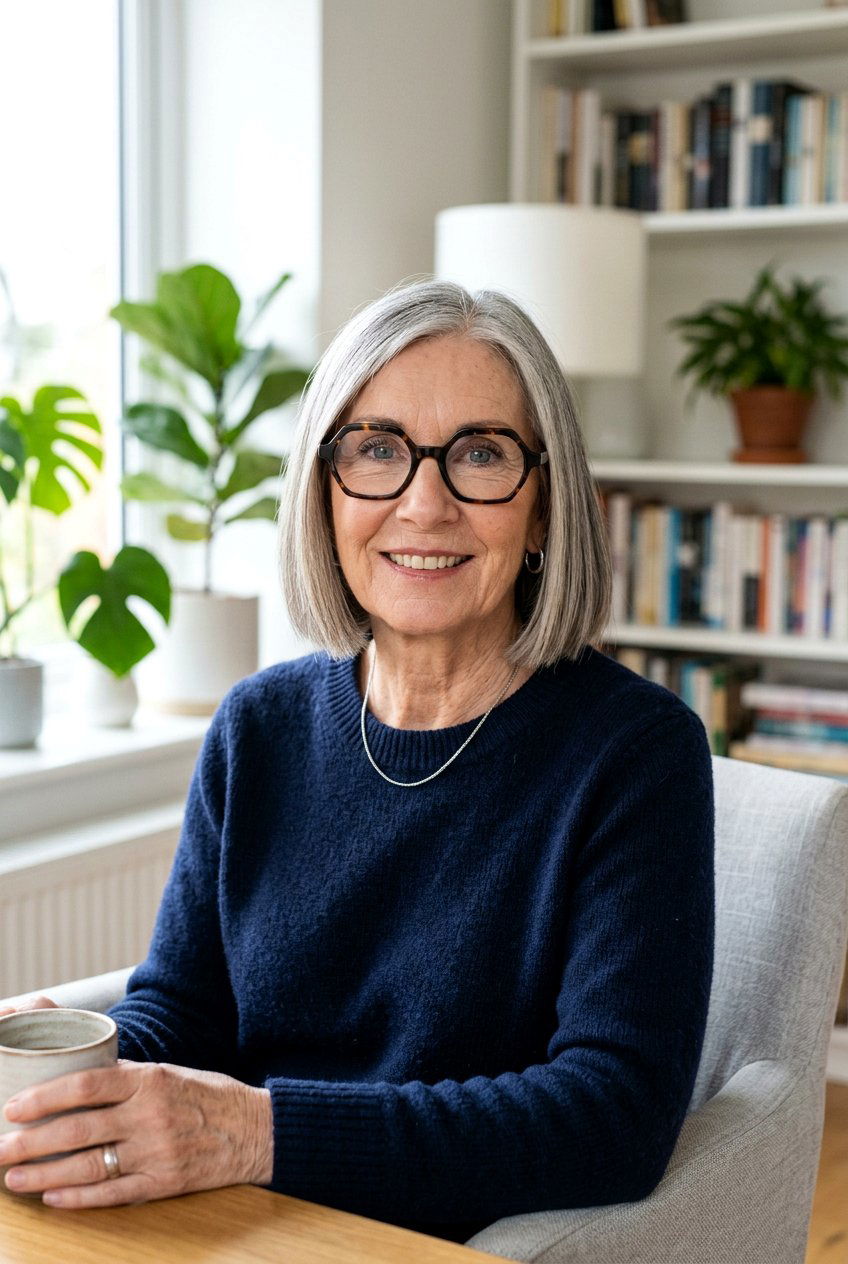 Blunt Bob With Glasses - 20 hairstyles for women over 60 with glasses - 20 hairstyles for women over 60 with glasses