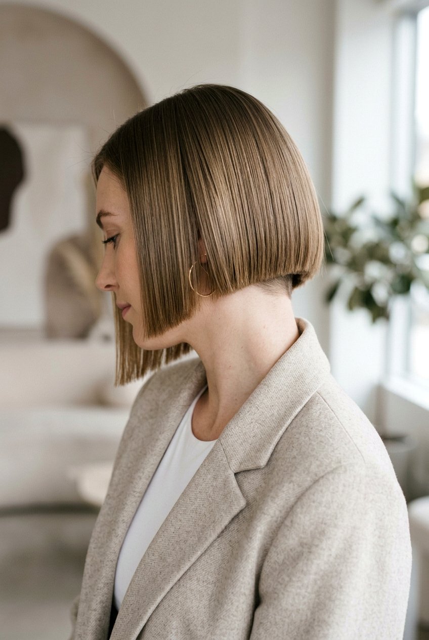 Blunt Bob With Hidden Undercut - 20 edgy bob with undercut - 20 edgy bob with undercut
