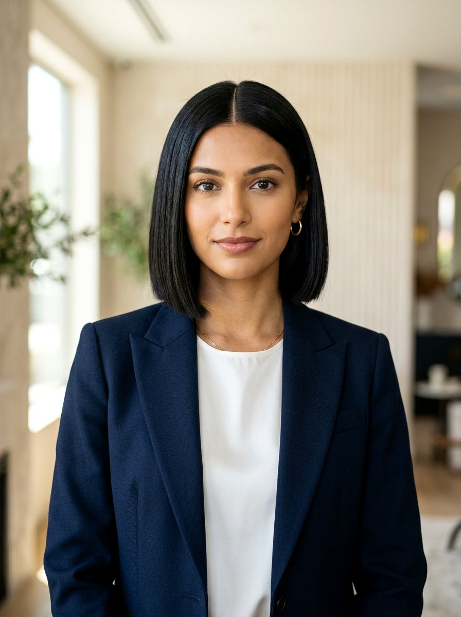 Blunt Bob With Middle Part Straight Haircut - 20 straight haircut with blunt ends - 20 straight haircut with blunt ends