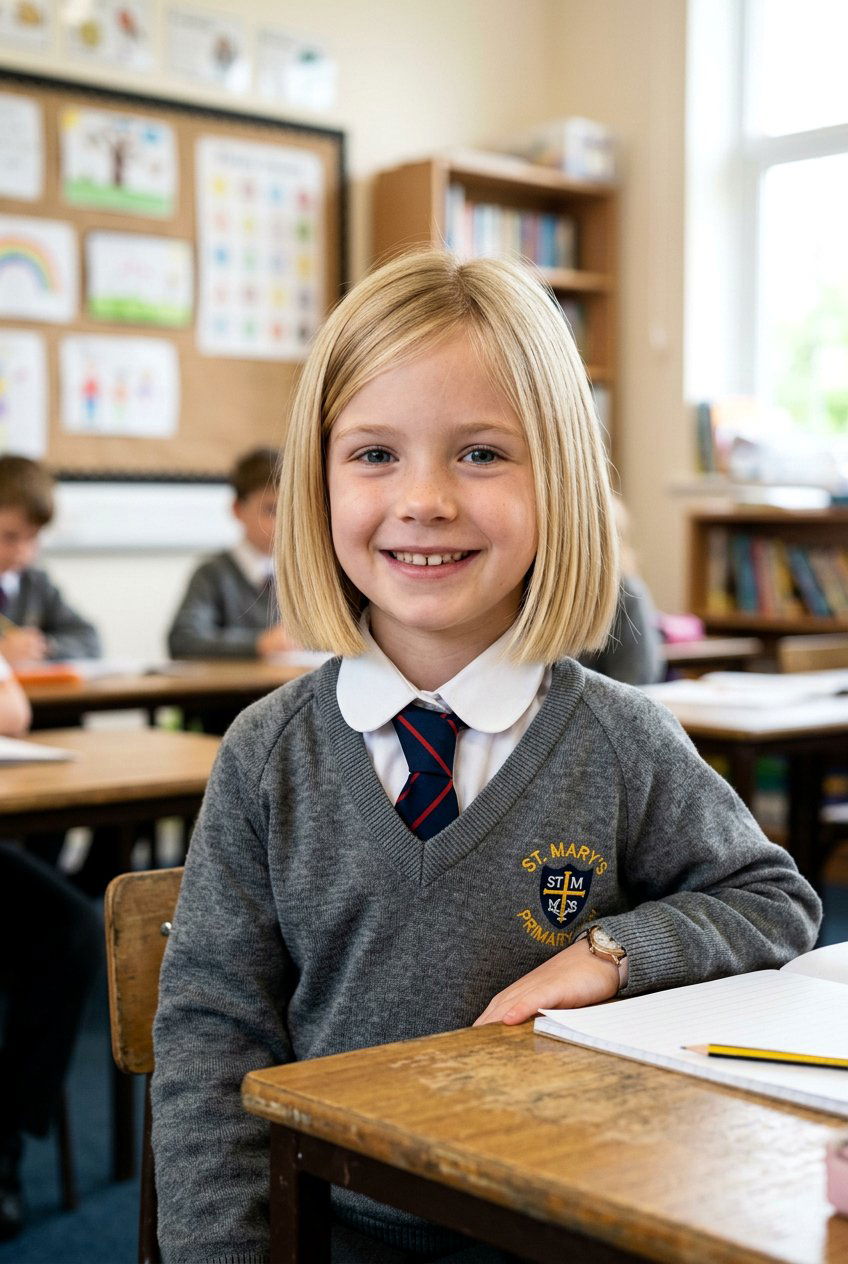 Blunt Bob With Subtle Layers - 20 little girls haircut with layers - 20 little girls haircut with layers