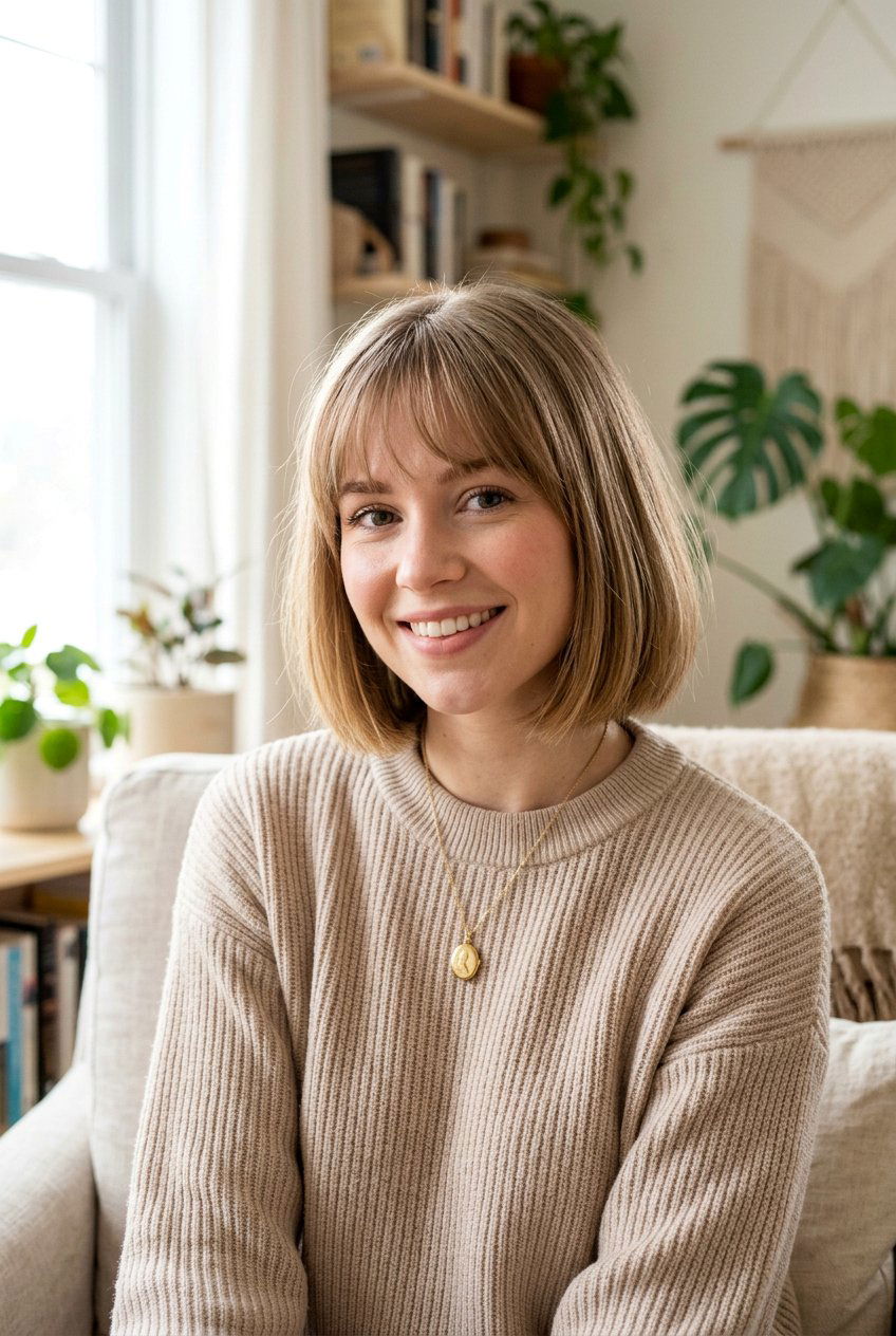 Blunt Bob With Wispy Bangs For Fine Hair - 20 blunt straight bob for fine hair - 20 blunt straight bob for fine hair