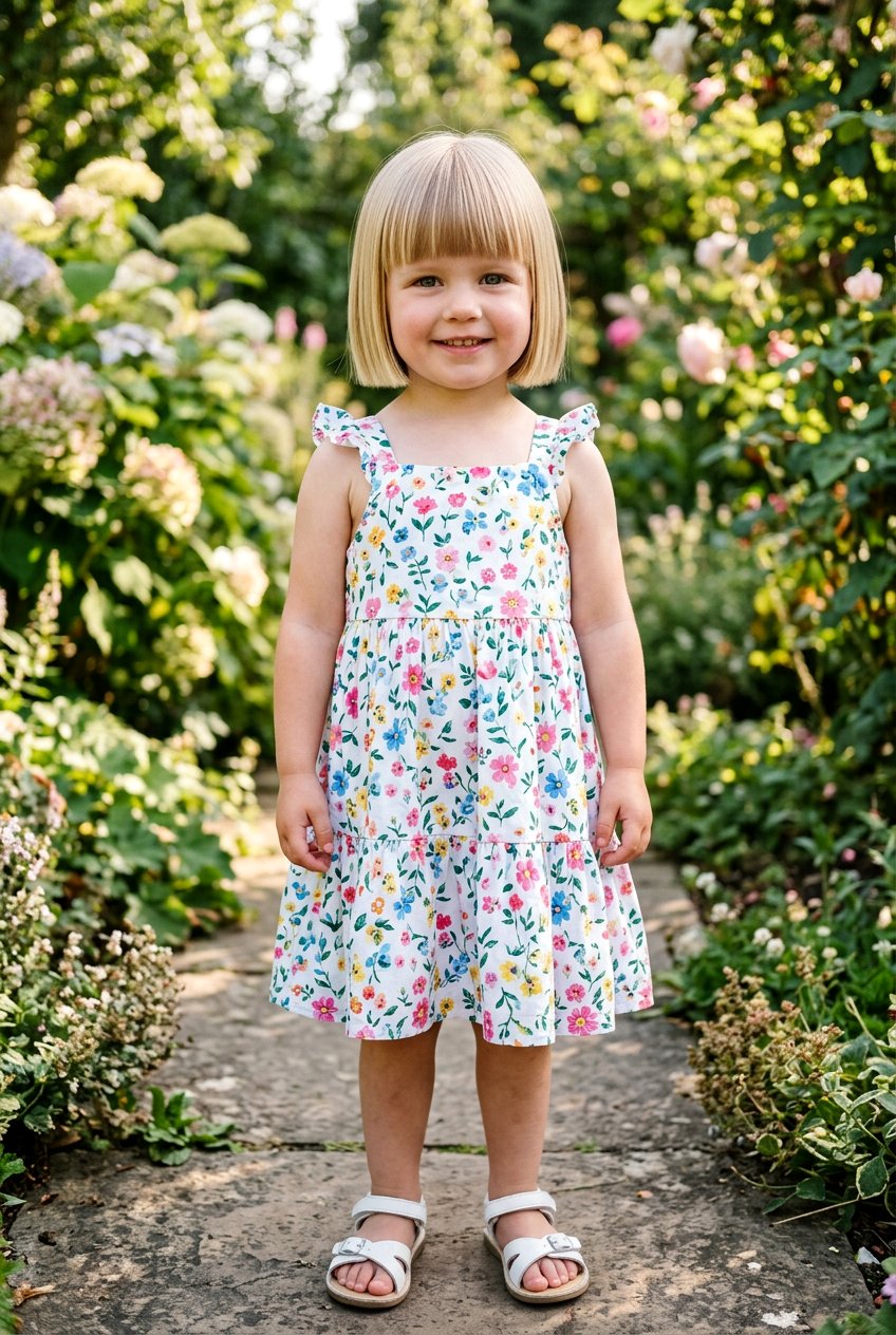 Blunt Chin Length Bob - 20 toddler haircut for fine straight hair - 20 toddler haircut for fine straight hair