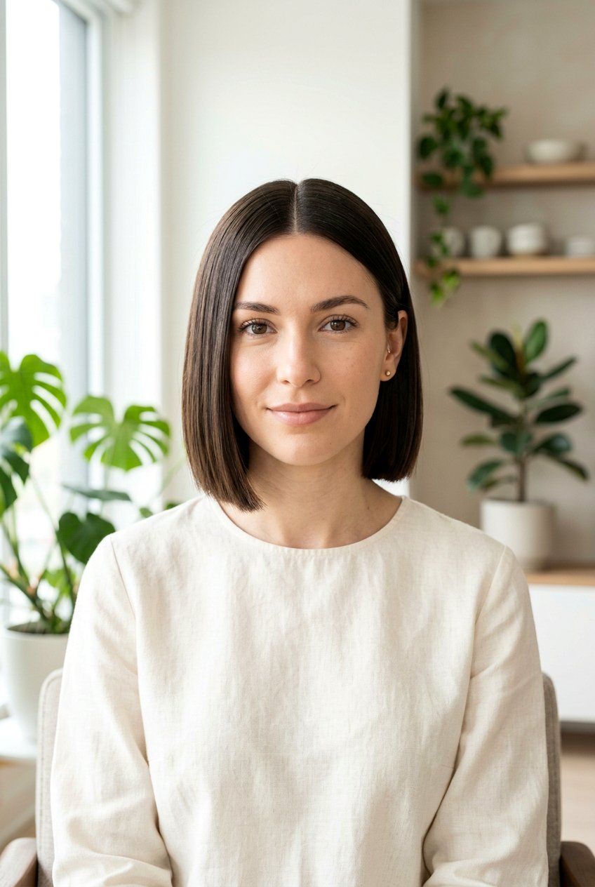 Blunt Chin Length Bob - 20 feminine bob haircuts - 20 feminine bob haircuts