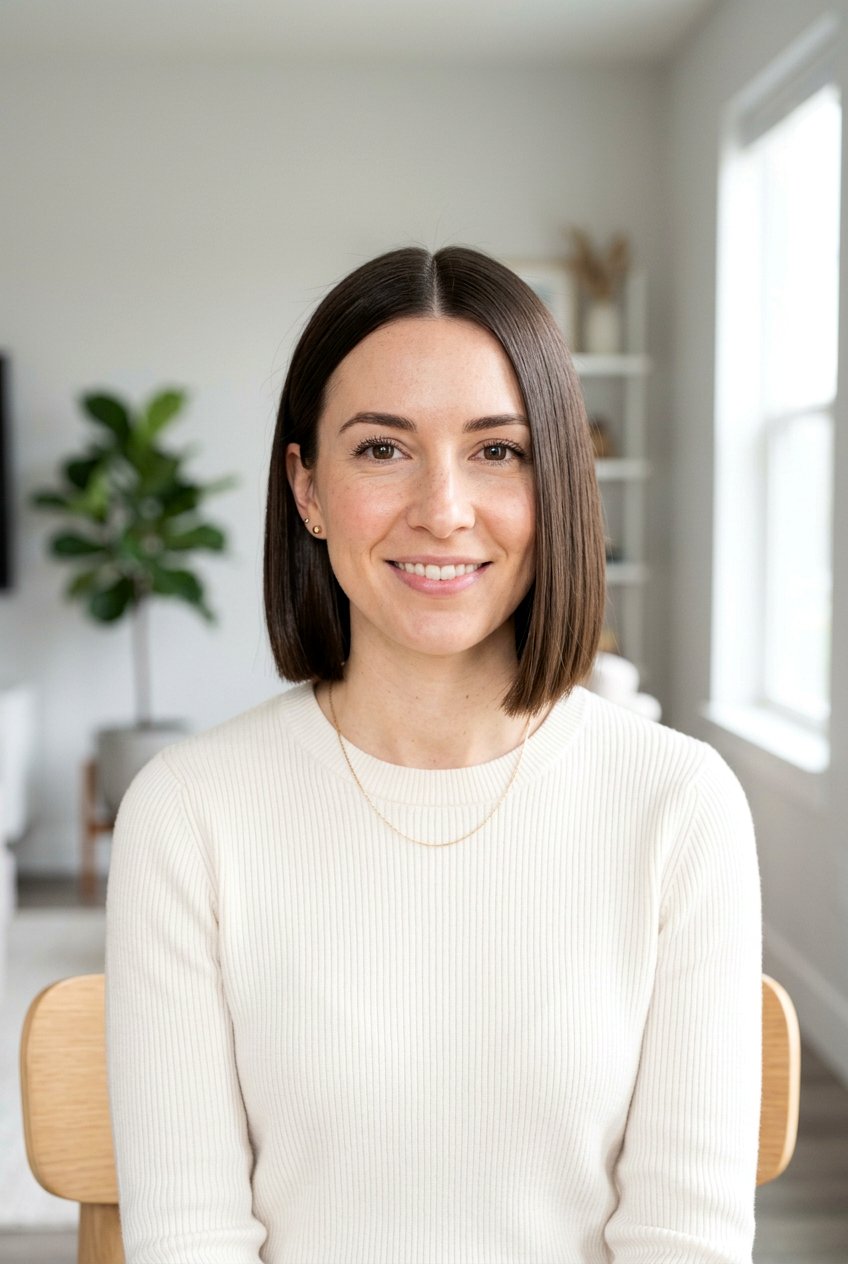 Blunt Chin Length Bob Haircut - 20 cute short haircuts for women - 20 cute short haircuts for women