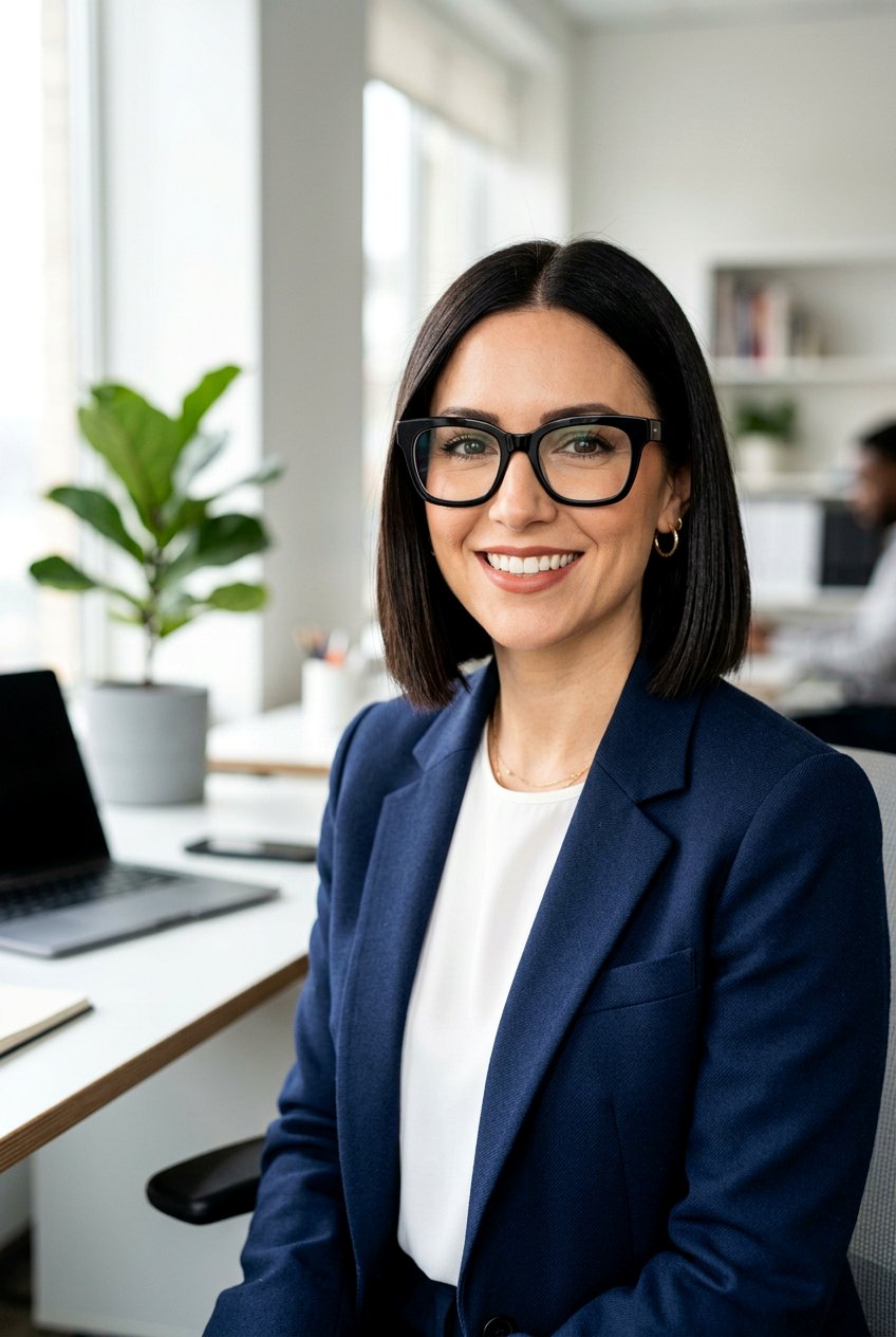 Blunt Chin Length Bob With Glasses - 20 chin length bob for women with glasses - 20 chin length bob for women with glasses