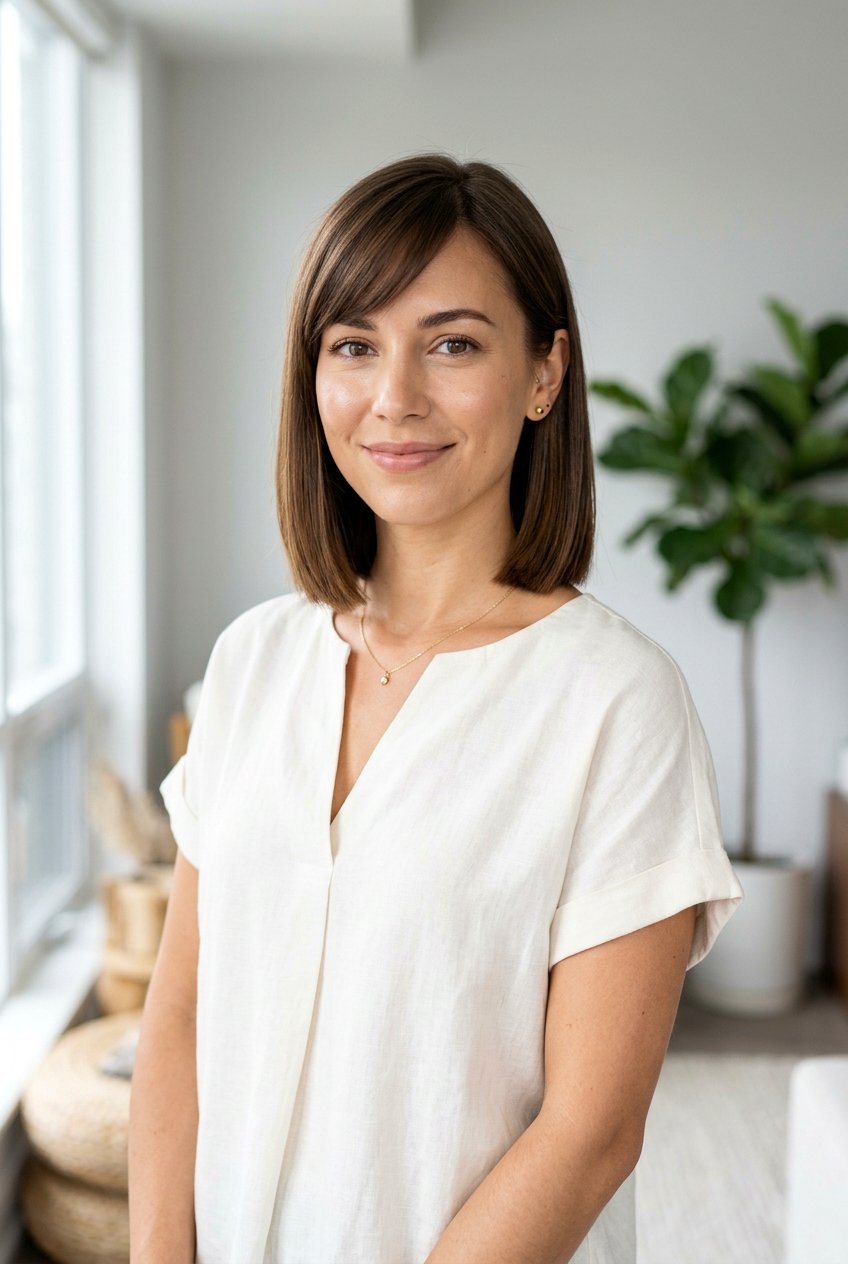 Blunt Collarbone Bob With Side Bangs - 20 collarbone bob with side bangs - 20 collarbone bob with side bangs