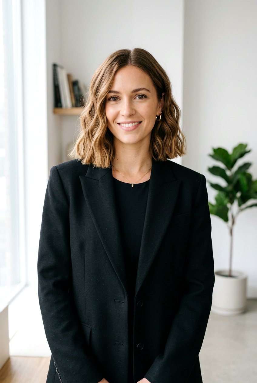 Blunt Collarbone Lob With Natural Waves - 20 collarbone haircut for wavy hair - 20 collarbone haircut for wavy hair