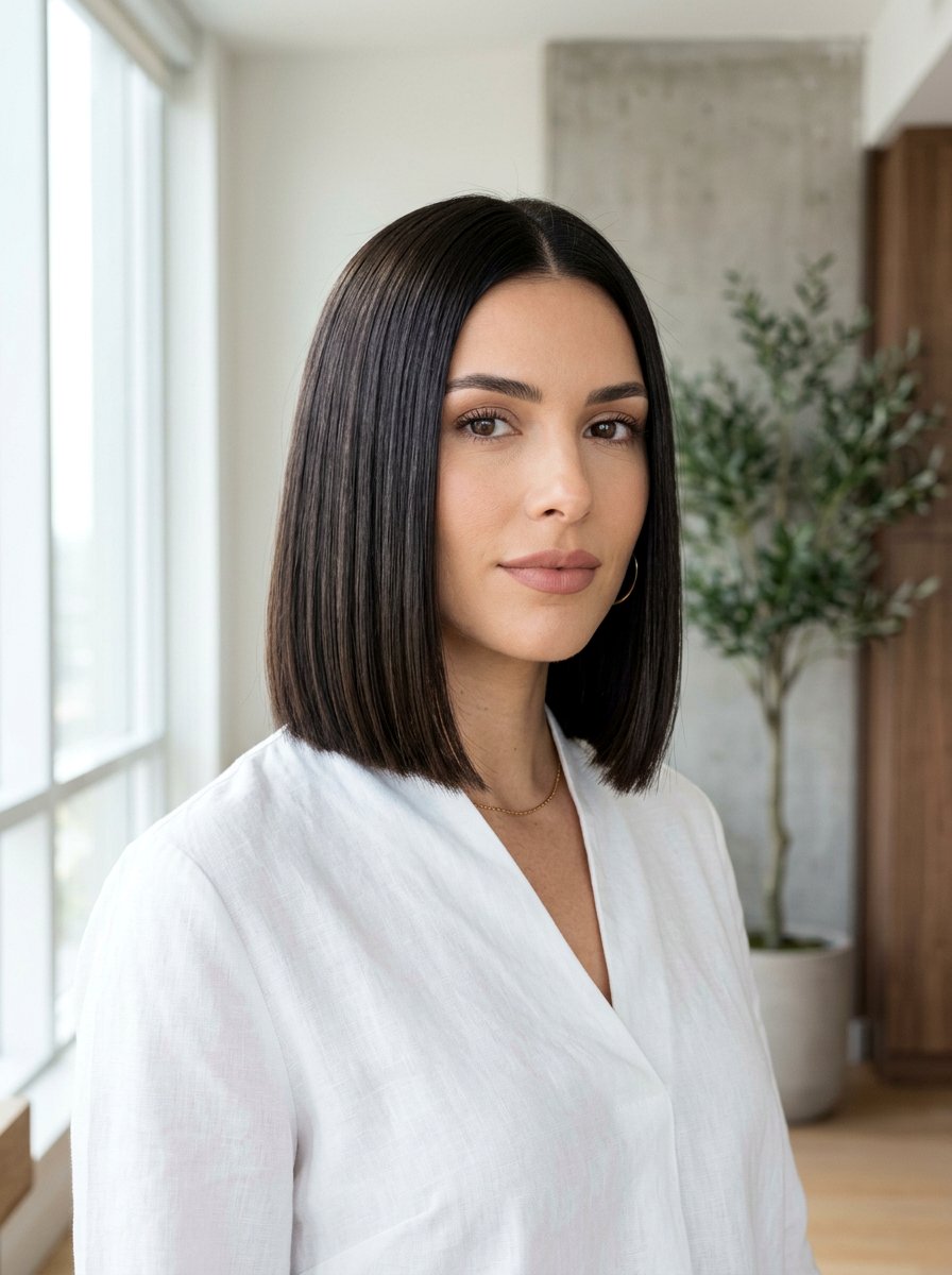 Blunt Cut Bob - 20 clean girl haircut ideas - 20 clean girl haircut ideas